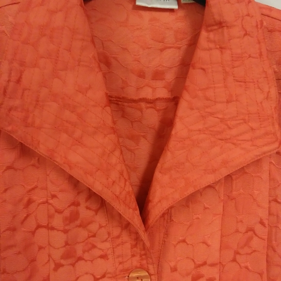 Erin Orange Jacket Blazer. Size PL - Picture 4 of 8